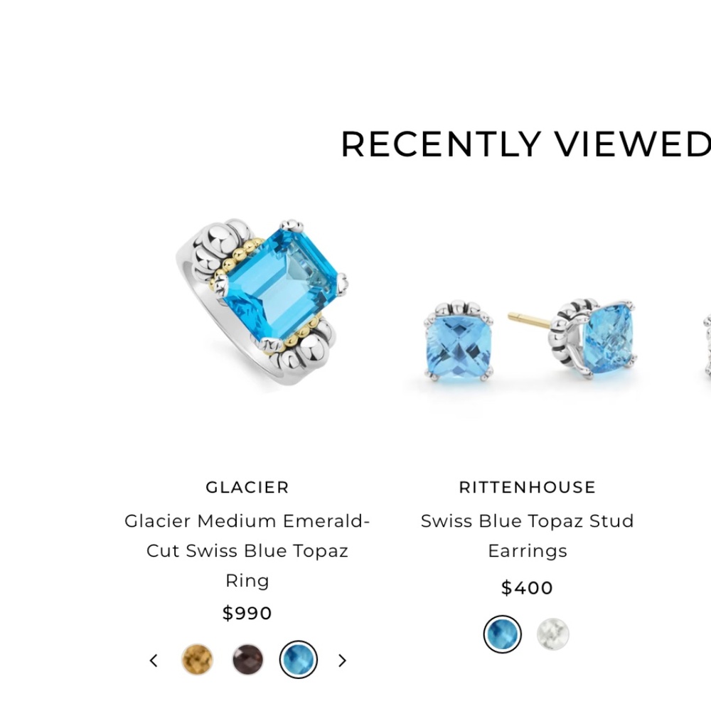 Lagos Blue Topaz Ring&Earrings - Picture 16 of 16